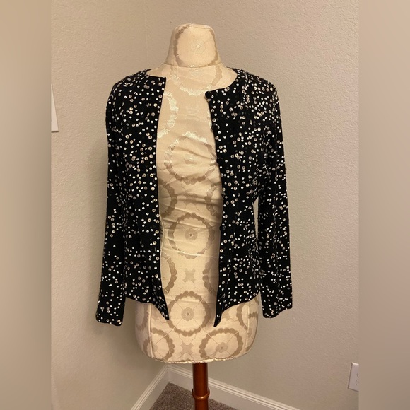 Talbots sequence black button up long-sleeve sweater size small - Picture 1 of 6